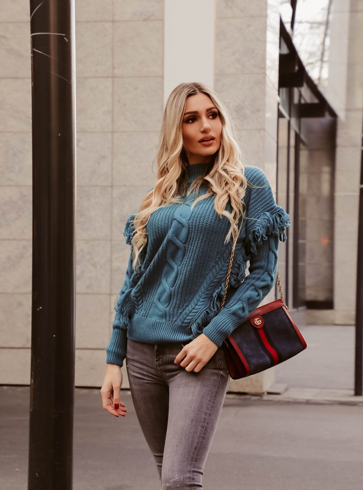 Džemper YR T4104 Navy