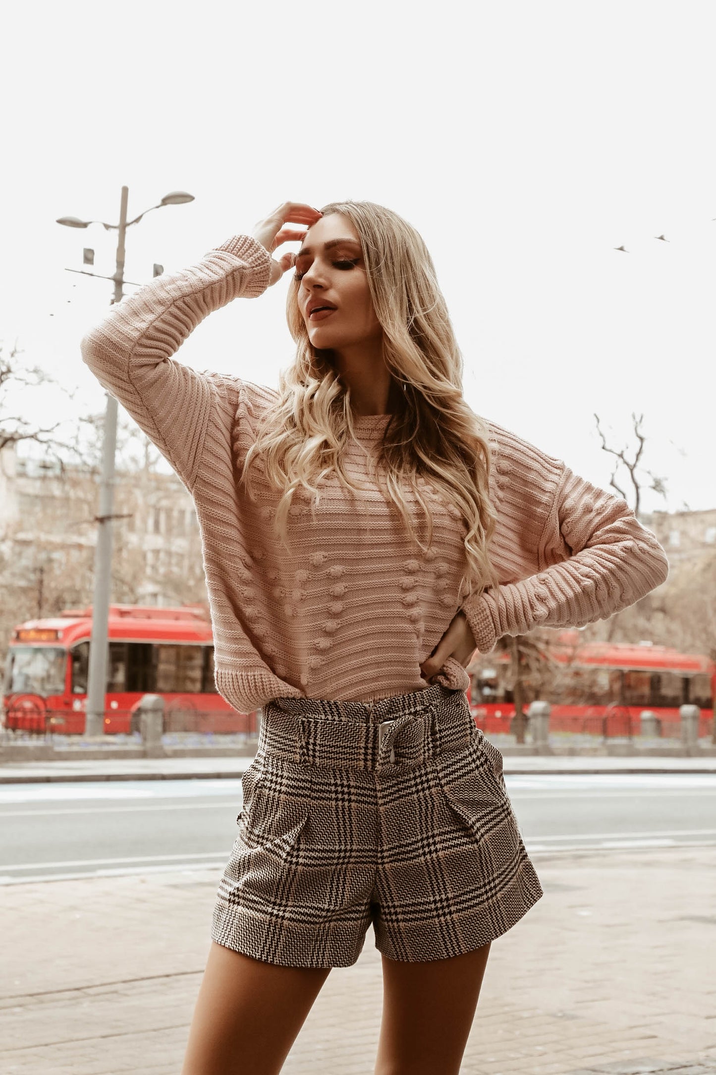 Džemper YR 4091 Powder